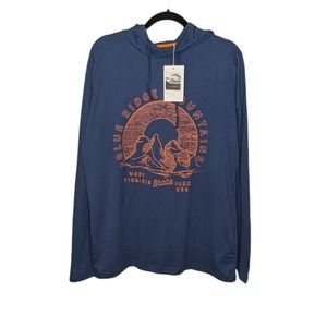 NWT Denim Flower Ricky Singh West Virginia State Park Blue Ridge